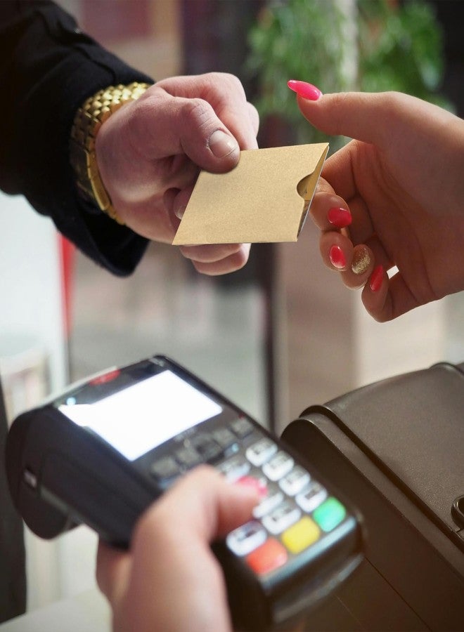 Tinsky 500 Pack Gift Card Envelopes 2.4 X 3.5 Inches Paper Credit Card Sleeve Key Card Holder for Protector Business Party Office (Brown) - Image 4